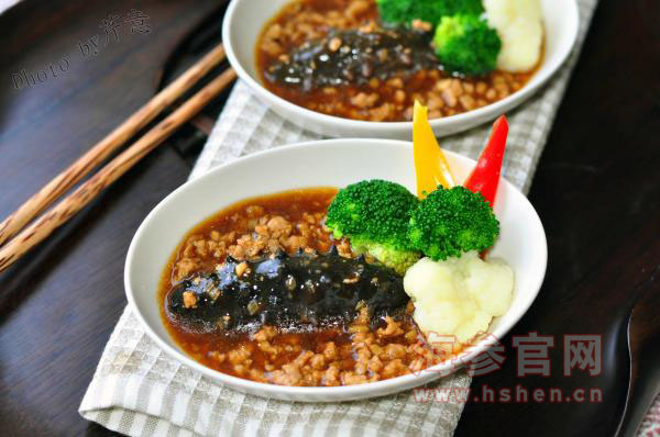 肉末烧海参