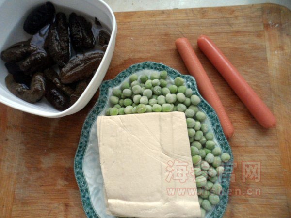 海参豆腐羹的制作方法