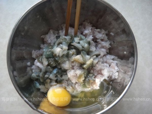 海参饺子的制作方法