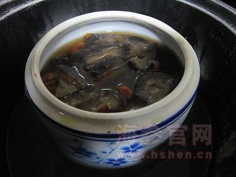 海参炖竹丝鸡的做法